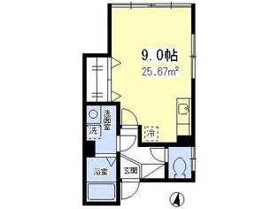 ソフィウィステリア【201号室】の間取り