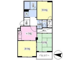 ハイツジュネス【202号室】の間取り