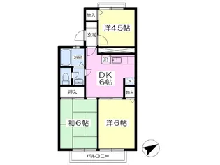 セジュール寿Ⅰ【203号室】の間取り