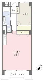 プラザ・フェニックス村松苑【1102号室】の間取り