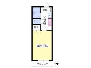 ヴィラ・シマエイB【102号室】の間取り