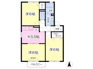 アビタシオンさいたま【202号室】の間取り
