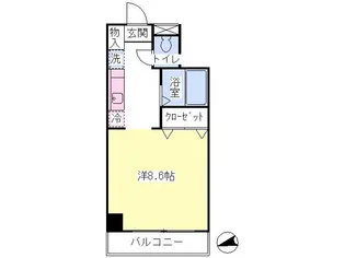 1Rの間取り画像