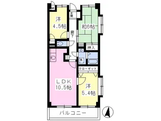 3LDKの間取り画像