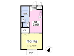 サニーコート【101号室】の間取り