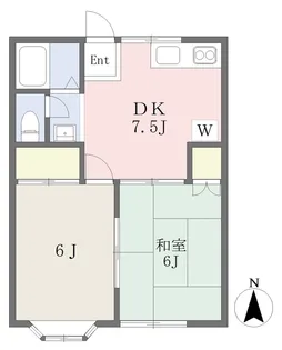ジュネス壱号館【101号室】の間取り
