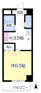 ジュネス北千種【301号室】の間取り