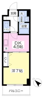 エンゼルプラザ南草津【308号室】の間取り
