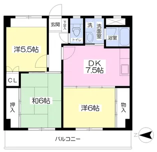 ビッグ第一ハイツ【506号室】の間取り
