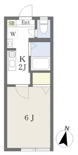 ハウス・フリーデ【202号室】の間取り