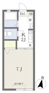 ハウス・フリーデ【203号室】の間取り