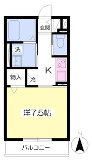 ルミウスB棟【106号室】の間取り