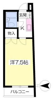 コーポS【402号室】の間取り