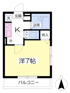 プログレッソ船橋【301号室】の間取り