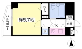 ロイヤルアネックスベイフロント【701号室】の間取り