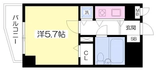 ロイヤルアネックスベイフロント【702号室】の間取り