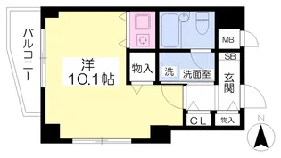 ロイヤルアネックスベイフロント【703号室】の間取り