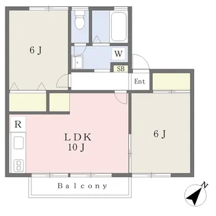 フジ・ヴェール壱番館【102号室】の間取り