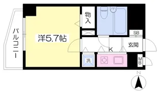 ロイヤルアネックスベイフロント【1001号室】の間取り