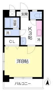 レモンハイツ土居田【Q号室】の間取り