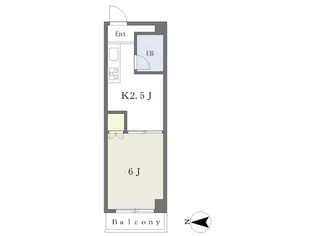 木屋町ホームズ【405号室】の間取り