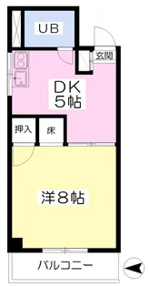 メゾン カヤマチ【202号室】の間取り
