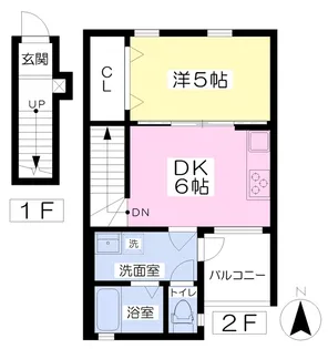 BELGRAVIA FURUKAWA【202号室】の間取り