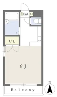 ポルテ鈴村【202号室】の間取り