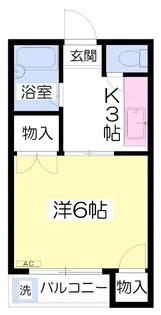 Luft山越【203号室】の間取り