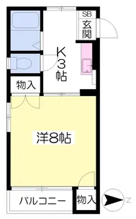 Luft山越【306号室】の間取り