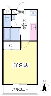 フロンティア・UEDA【103号室】の間取り