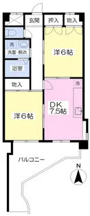 ビッグユー【203号室】の間取り