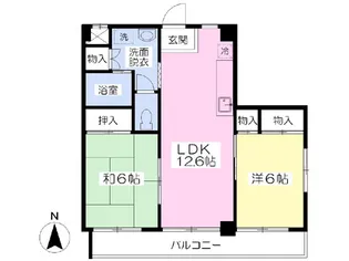 ビッグユー【605号室】の間取り