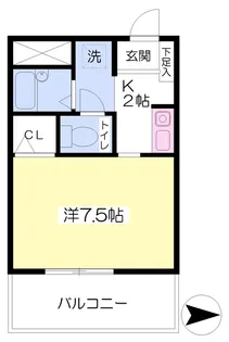 フォブール山越【202号室】の間取り