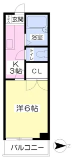 メゾン木屋町【202号室】の間取り