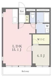 ライトフラッツビル【402号室】の間取り