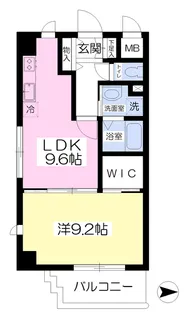 1LDKの間取り画像