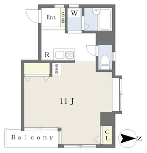 アルバートル亜沙野Ⅱ【205号室】の間取り