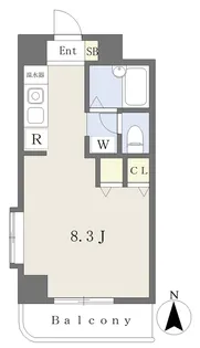 アルバートル亜沙野Ⅱ【302号室】の間取り