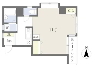 アルバートル亜沙野Ⅱ【405号室】の間取り