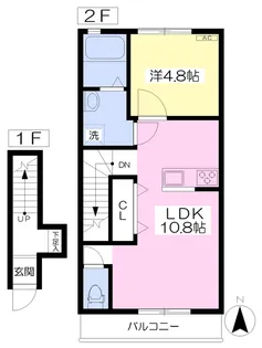 Luna Bianca Tachibana【205号室】の間取り