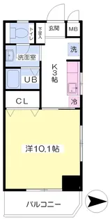 グランリュミエール【306号室】の間取り