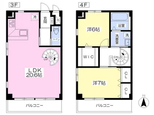 Dolce Vita【A-8号室】の間取り