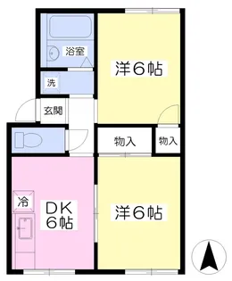 グリーンハイツ【102号室】の間取り
