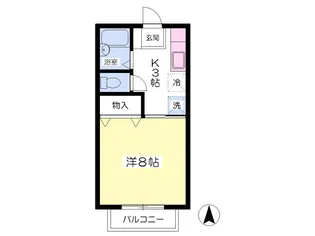 アルファハイツ【203号室】の間取り