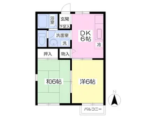 セジュールパーク【201号室】の間取り