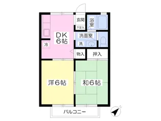 アグレアーブル1515【202号室】の間取り