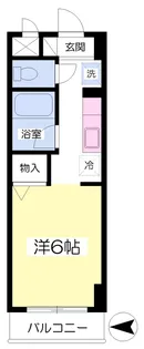 アクシスオオスミ【405号室】の間取り