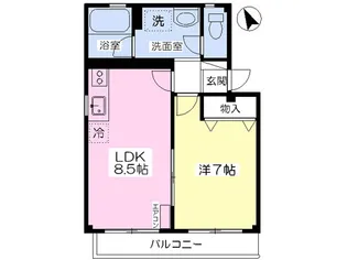 アベニューメゾン【302号室】の間取り