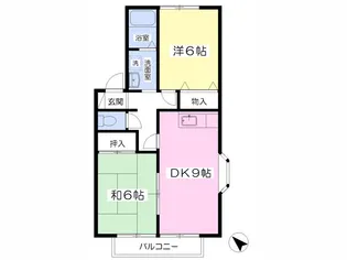 ペアガーデン泉A棟【205号室】の間取り